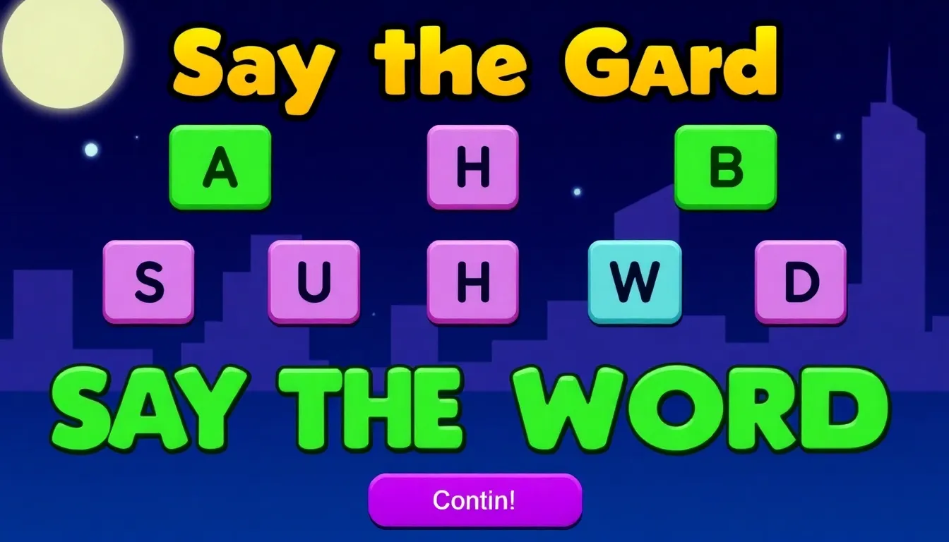Say the Word Game Online with Friends – The Most Fun Rhythm Challenge to Play Together