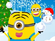 Guerre des boules de neige de Noël des Minions