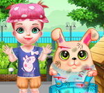 うさぎのお世話