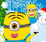 Guerre des boules de neige de Noël des Minions