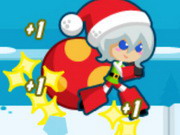 Coureur de la fille du père Noël