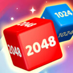 Chain Cube 2048 : Jeu de fusion en 3D